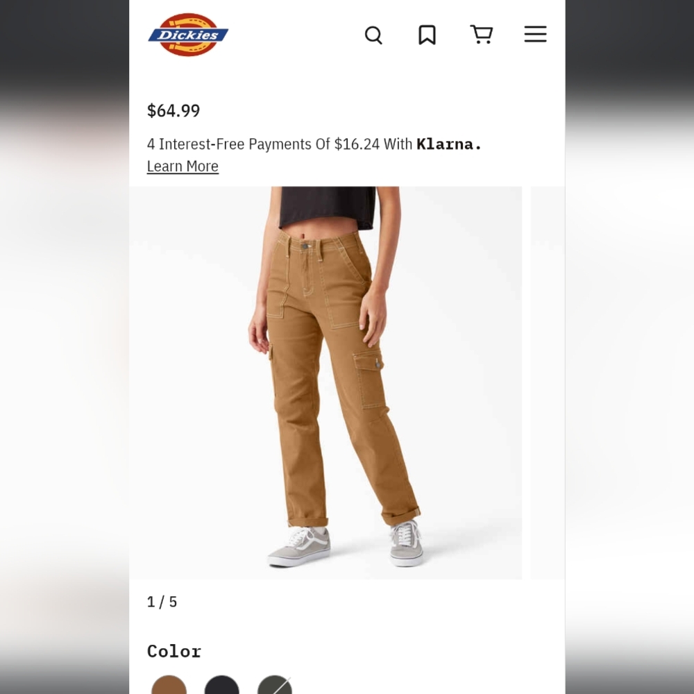 Young women's size 0. Dickies